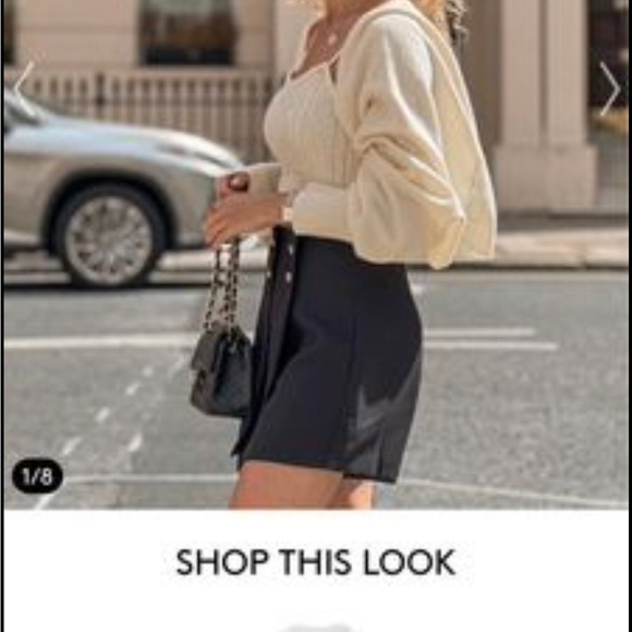 Cropped Braid Knit Cami Top and Sweater sleeveless - Picture 7 of 7